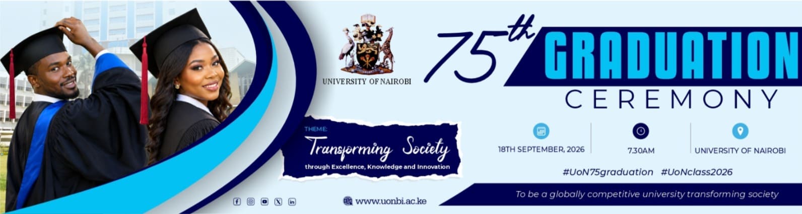UON 75th Graduation Ceremony September 18, 2026
