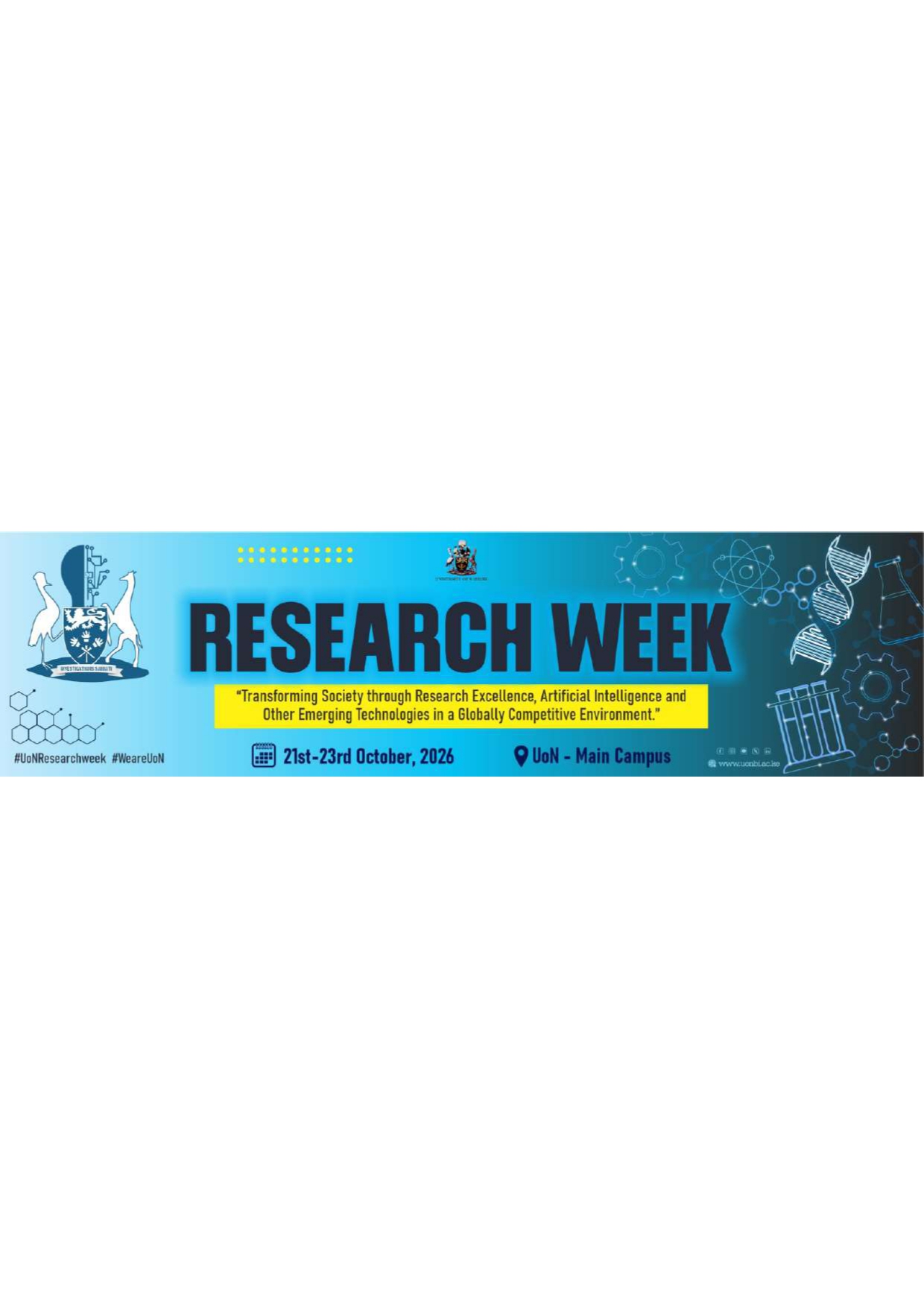 Research week 21st -23 rd October, 2026