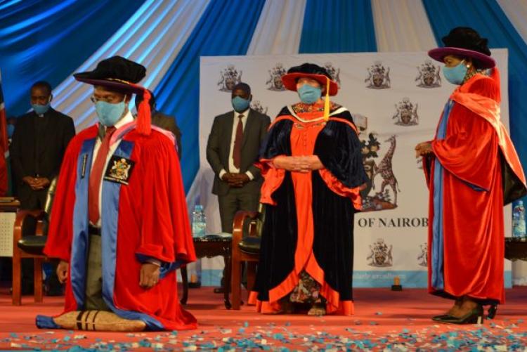 Prof. Kiama formally Installed as VC