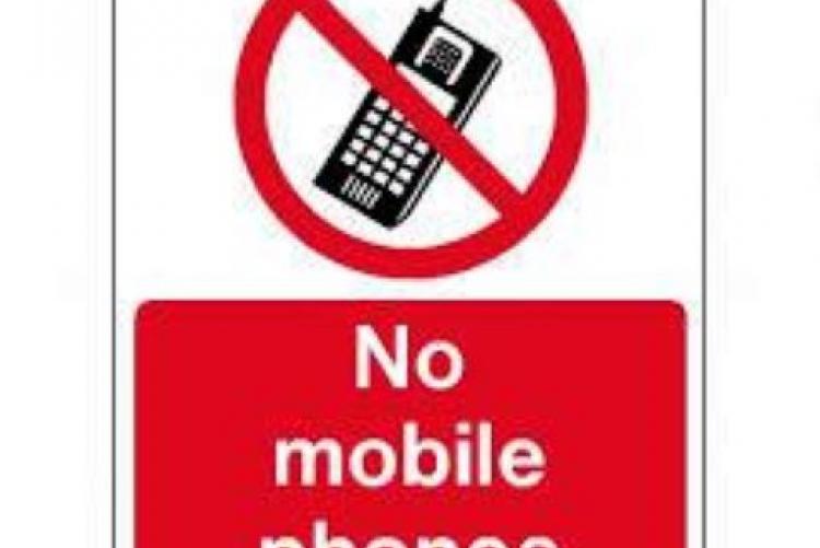 No mobile phones in this area